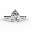 Picture of 1 Carat Pear Shaped Solitaire LGD Ring Designed to Captivate.