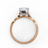 Picture of 2.55 Carat Emerald Cut Solitaire Lab Grown Diamond Ring.