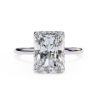 Picture of 2.45 Carat Radiant Cut Diamond Solitaire Ring in Minimalist Band Design.(2.50 Ctw Diamonds)