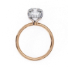 Picture of 2.55 Carat Emerald Cut Lab Grown Diamond Ring With a Hidden Halo.(2.62 Ctw Diamonds)