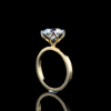 Picture of 2.50 Carat Solitaire Diamond Ring with Floral Crown Setting.
