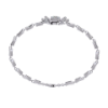 Picture of Regal Bracelet With Princess Cut Center And Round Diamond Accents.