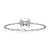 Picture of Regal Bracelet With Princess Cut Center And Round Diamond Accents.