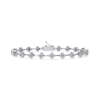 Picture of Elegant Floral Diamond Bracelet.