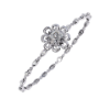 Picture of Intricate Floral Inspired Diamond Bracelet Design.