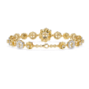 Picture of Floral Diamond Bracelet With Intricate Circular Motifs.