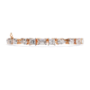 Picture of A Luxurious 13.84 Carat Bracelet Showcasing Pear, Princess, Oval And Emerald Cut Diamonds.