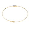 Picture of Sleek Chain Bracelet Featuring A Graceful Diamond Swirl.