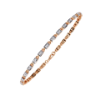 Picture of Round Cut Diamond Bracelet With Bold, Structured Links.