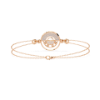 Picture of Double Chain Bracelet With A Dazzling Diamond Centerpiece.