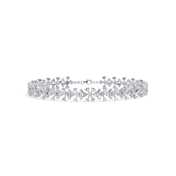Picture of 1.60 Carats Of Diamonds Arranged In A Floral Pattern.