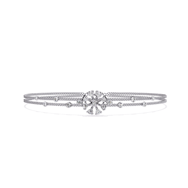 Picture of Elegant Bracelet With A 0.50 Carat Diamond Centerpiece.