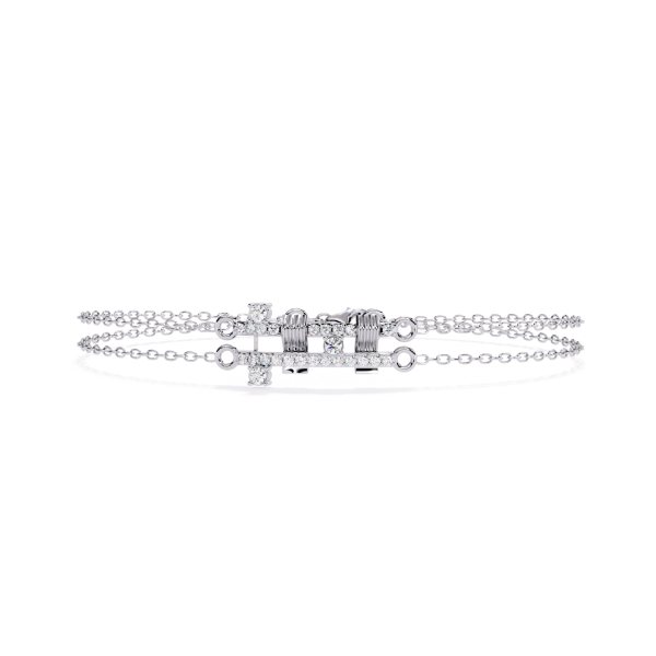Picture of Twin Chain Diamond Bracelet.