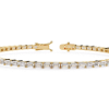 Picture of Linear luxe - 3.55 Carat Emerald Cut Diamond Tennis Bracelet.