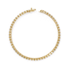 Picture of Linear luxe - 3.55 Carat Emerald Cut Diamond Tennis Bracelet.