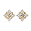 Picture of FloraTwist Diamond Studs - 0.80 Carat Round Cut.
