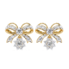 Picture of Celeste Bow Drop Earrings - 2.20 Carat Round Diamonds.