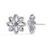 Picture of 2 Carat Sparkle Petals – Round Diamond Stud Earrings