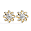 Picture of 2 Carat Sparkle Petals – Round Diamond Stud Earrings