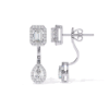 Picture of Timeless Fusion – 2.15 Carat Emerald, Pear & Round Diamond Drops