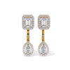 Picture of Timeless Fusion – 2.15 Carat Emerald, Pear & Round Diamond Drops