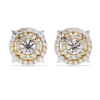 Picture of Timeless Brilliance - 2.30 CT Round Diamond Halo Earrings.