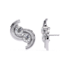 Picture of Swirls Of Sparkle - 2.05 Carat Round Diamond Earrings.