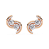 Picture of Swirls Of Sparkle - 2.05 Carat Round Diamond Earrings.