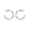 Picture of Leaflet Sparkle Hoops - 0.75 Carat Of Grace.