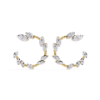 Picture of Leaflet Sparkle Hoops - 0.75 Carat Of Grace.