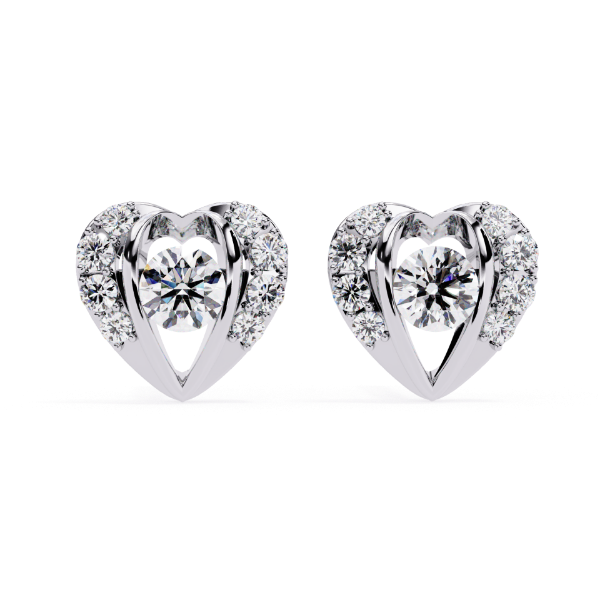 Picture of Tiny Hearts,Big Sparkle - 0.80 Carat Studs.
