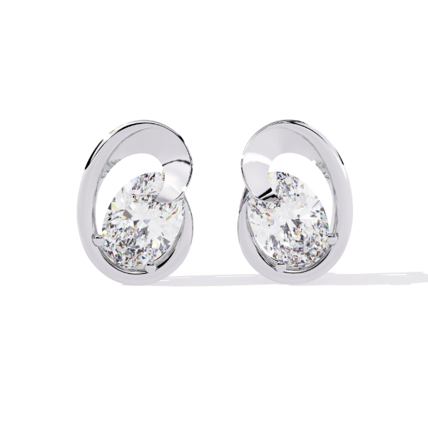 Picture of Boldly Framed Ovals With 1.40 Carat Sparkle.