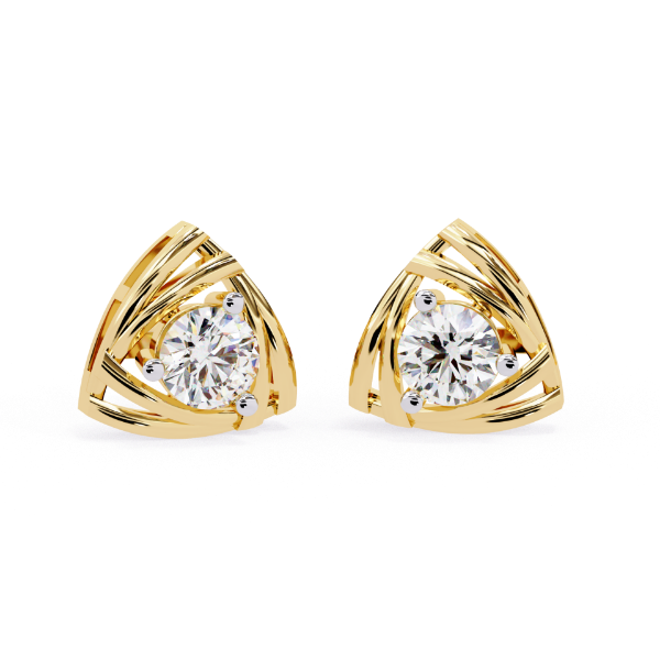 Picture of Trinity Glow – 0.70 Carat Round Diamond Studs.