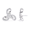 Picture of Petal Twist – 1.40 Carat Pear & Round Diamond Studs.