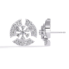 Picture of Radiant Orbit – 0.50 Carat Round Diamond Geometric Studs