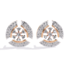 Picture of Radiant Orbit – 0.50 Carat Round Diamond Geometric Studs