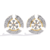 Picture of Radiant Orbit – 0.50 Carat Round Diamond Geometric Studs