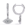 Picture of Celestial Eye - 0.50 CT Round Diamond Dangling Earrings.