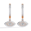 Picture of Celestial Eye - 0.50 CT Round Diamond Dangling Earrings.