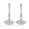 Picture of Celestial Eye - 0.50 CT Round Diamond Dangling Earrings.