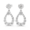Picture of Eternal Spark Teardrop Earrings –3.30Carat Round Diamonds