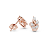 Picture of Leaflet Luxe Stud Earrings –0.50 Carat Marquise & Round Diamonds