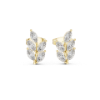 Picture of Vine Whisper Stud Earrings – 0.60 Carat Marquise Diamonds
