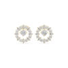 Picture of Celestial Halo - 1.50 Carat Round & Marquise Diamond Circle Studs.