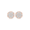 Picture of Petal Cluster - 0.50 Carat Round Diamond Starburst Studs.