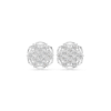 Picture of Petal Cluster - 0.50 Carat Round Diamond Starburst Studs.