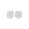 Picture of Golden Halo - Round Diamond Starburst Stud Earrings