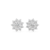 Picture of Floral Radiance – 2.20 Carat Round Diamond Bloom Stud Earrings
