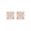 Picture of Quad Spark – 1.30 Carat Round Diamond Grid Stud Earrings