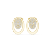 Picture of Eternal Radiance – Round Diamond Oval Stud Earrings